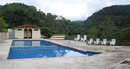 Swimming pool at hot springs in Sierra